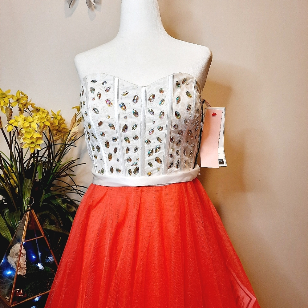 NWT Jewled Strapless Formal Dress from Dressy